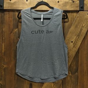 Fabletics grey tank top